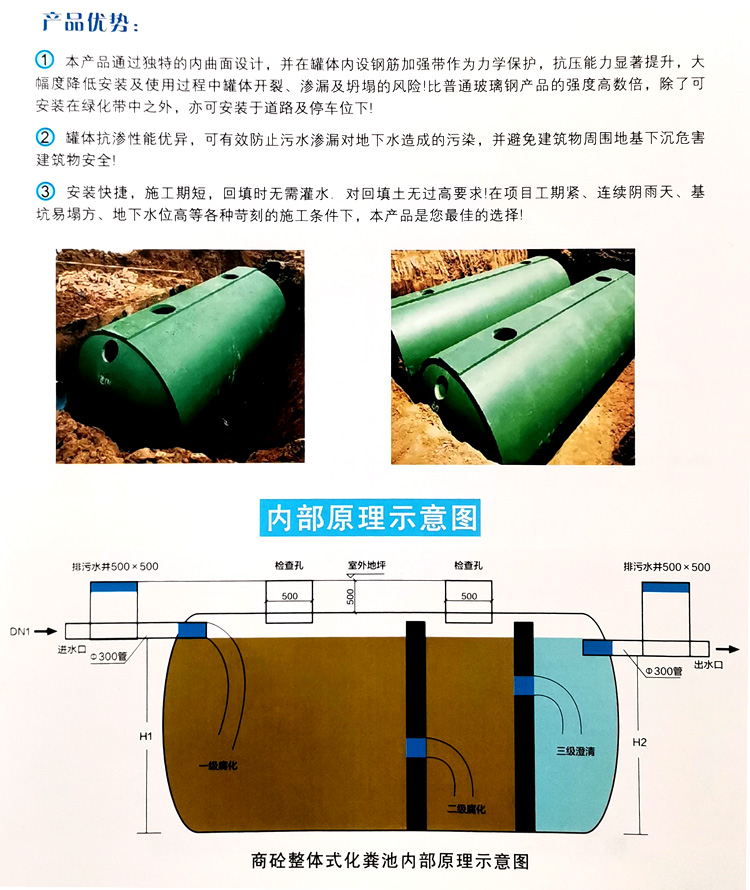 贵德玻璃钢化粪池